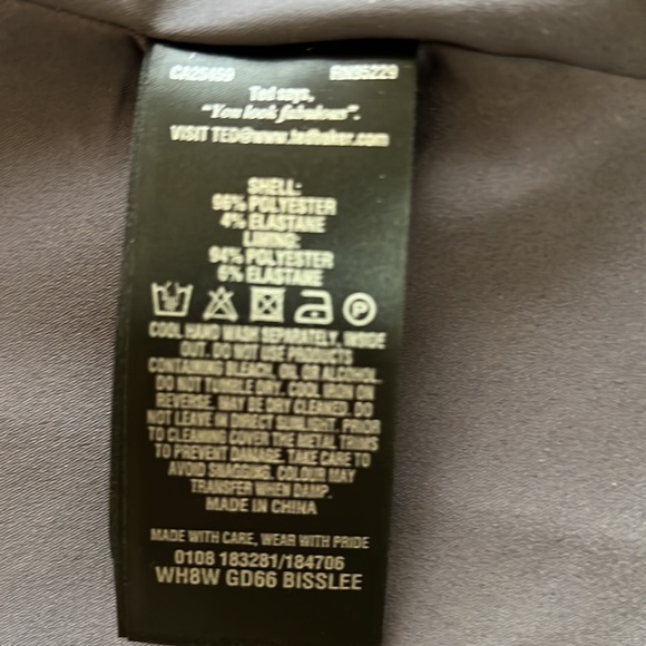 Ted Baker Floral Print Dress size 1 - Picture 7 of 7